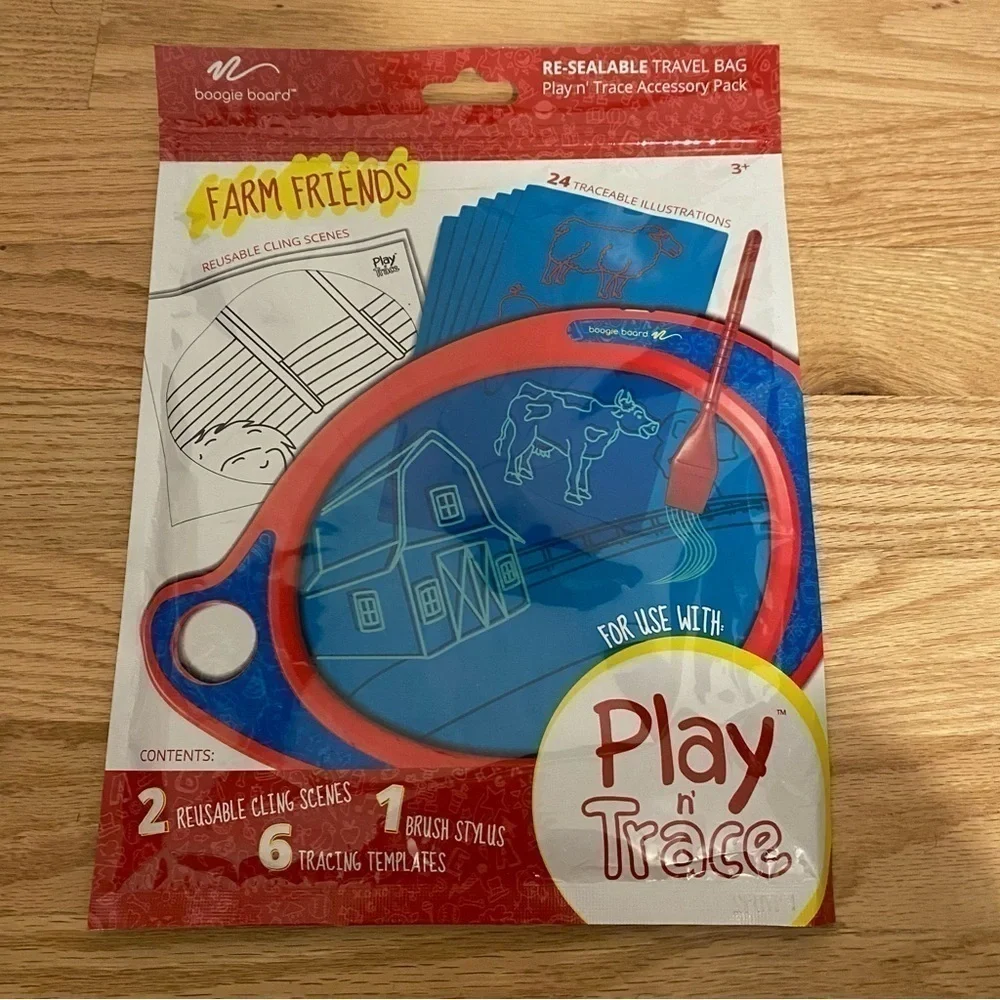 Play N Trace Adventures Farm Drawing Kit NEW Travel Toy Craft Design